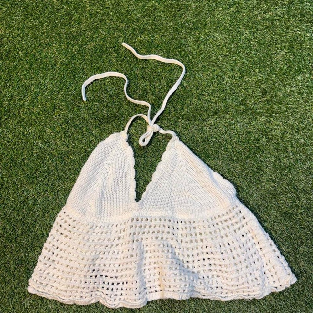 Wild Fable Crochet Halter Top Size Small